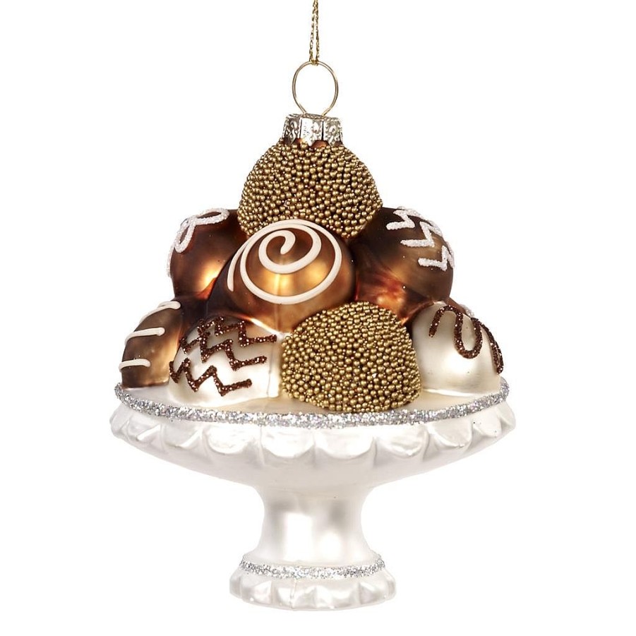 Christmas Tree | Goodwill Glass Chocolates On Stand Ornament Tr 27422