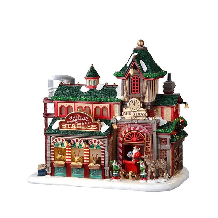 Christmas Villages | Lemax Santa'S Reindeer Stables, B/O (4.5V)