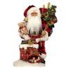 Santa Claus | Goodwill Goodwill Belgium Sb 59172 Led Lit Fabric Santa Climbing Chimney (B/O)