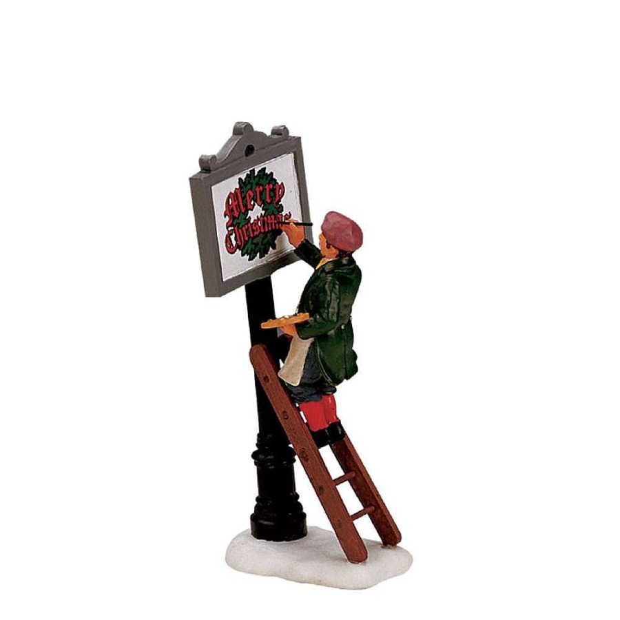 Christmas Villages | Lemax Lemax Sign Painter 12527 Lemax Figurines