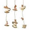 Alice | Goodwill Tea Party Cat Dangle Ornament 3 Assorted C 15401