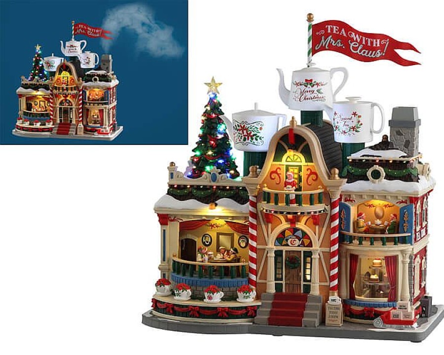 Christmas Villages | Lemax Tea With Mrs. Claus, Incl. Adapter (4.5V)