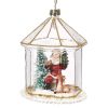 Christmas Tree | Goodwill Glass Santa Scene In House Ornament Tr 27390