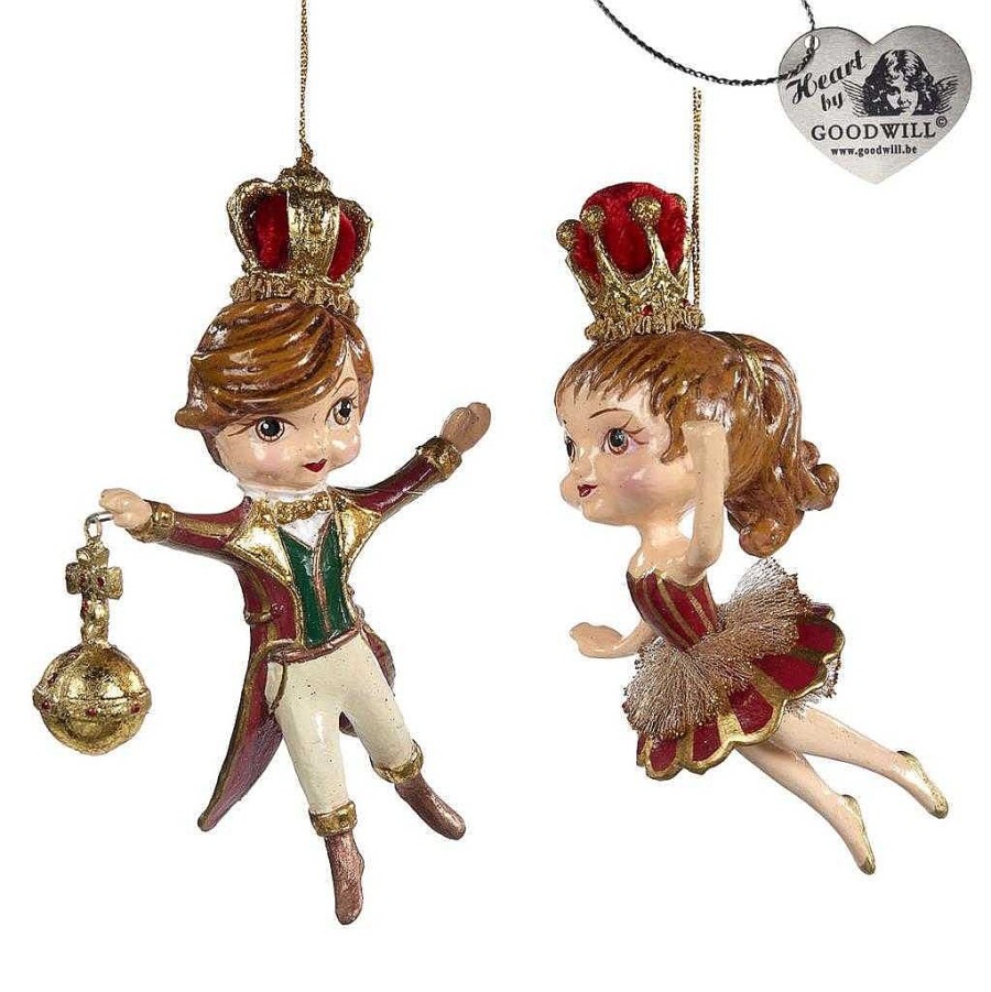 Christmas Tree | Goodwill Goodwill Belgium Prince Princess Ornament 2 Assorted B 95108