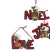 Gingerbread | Kurt Adler Kurt Adler H5553 Gingrbrd Love Noel Joy Ornament3 Assorted