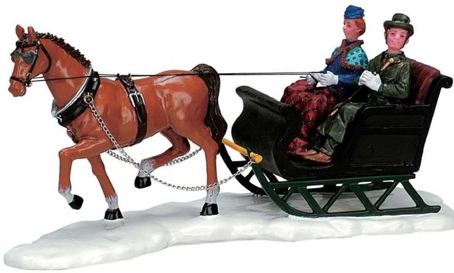 Christmas Villages | Lemax Lemax Scenic Sleighride 73633 - Lemax Christmas Village