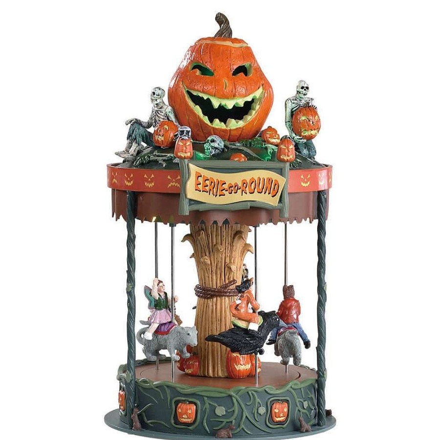 Halloween Villages | Lemax Lemax Eerie-Go-Round, B/O (4.5V) 84331 Lemax Spooky Town