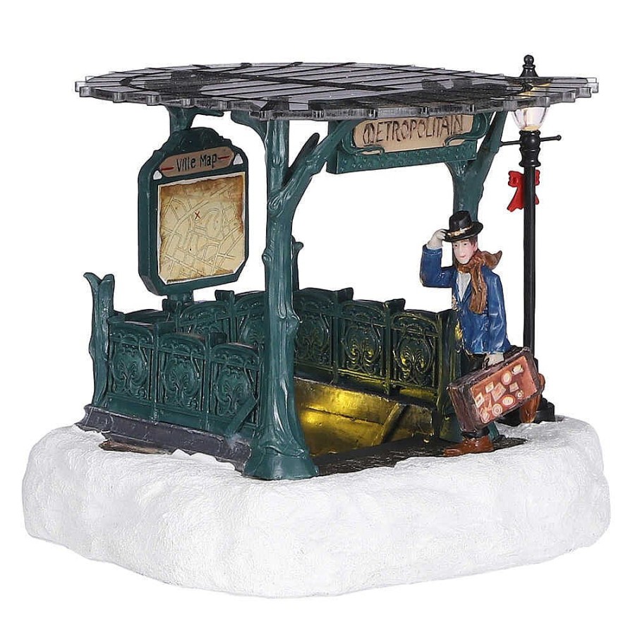 Christmas Villages | Luville Luville Collectables Metropolitain Entrance Battery Operated 1084835