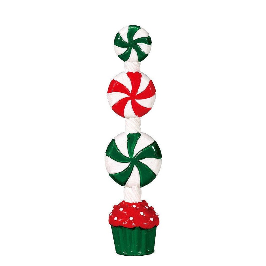 Christmas Villages | Lemax Lemax Village 74208 Peppermint Candy Topiary 74208