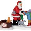 Christmas Villages | Lemax Lemax Santa And Kittens, Set Of 2 22045 Lemax General