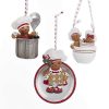 Gingerbread | Kurt Adler H5145 Kurt S. Adler Gingerbread Ornament 3 Assorted In Cup